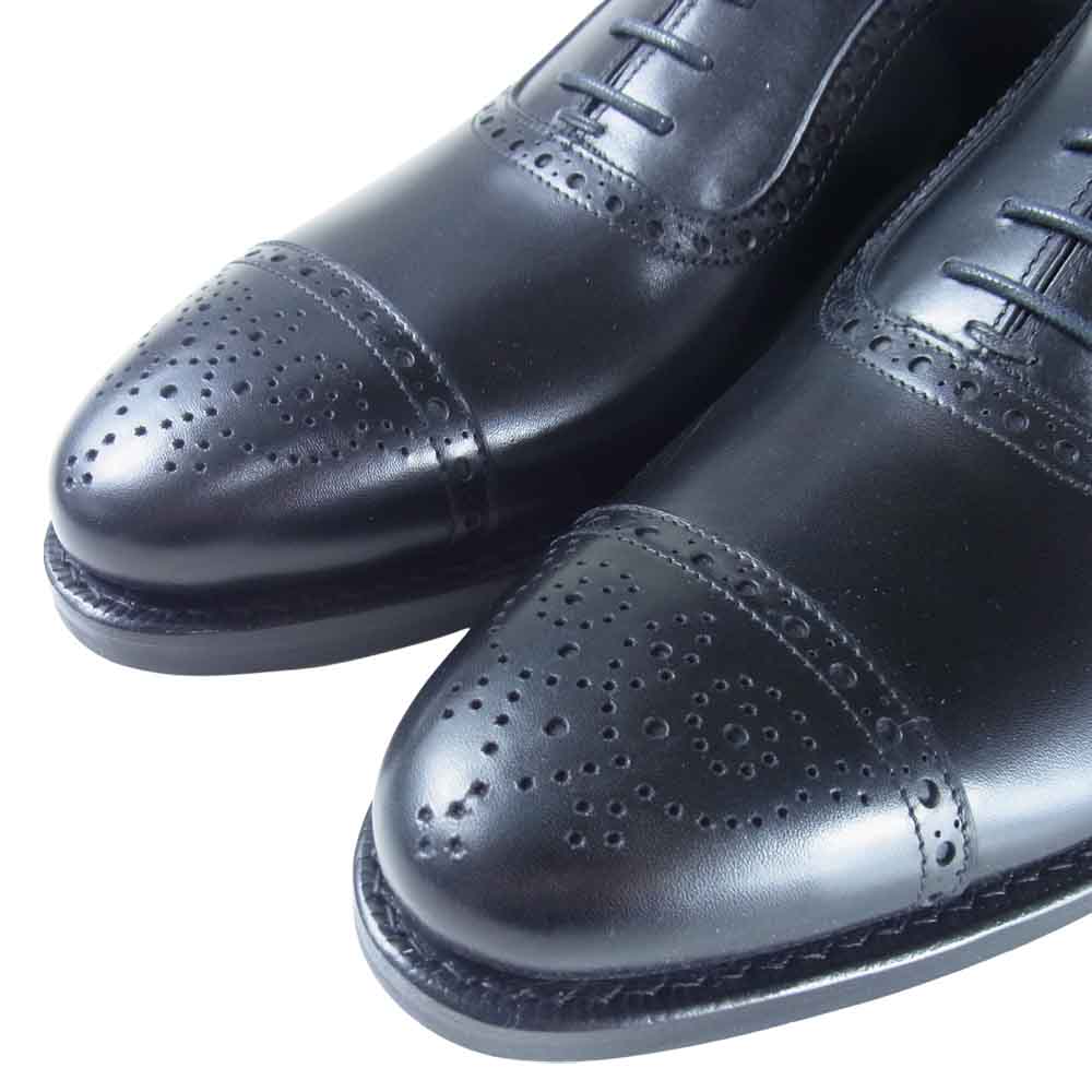 JALAN SRIWIJAYA ジャランスリウァヤ 98441 セミブローグ シューズ DAINITE SOLE ダイナイトソール カーフレザー BlackCalf 5.5【極上美品】【中古】