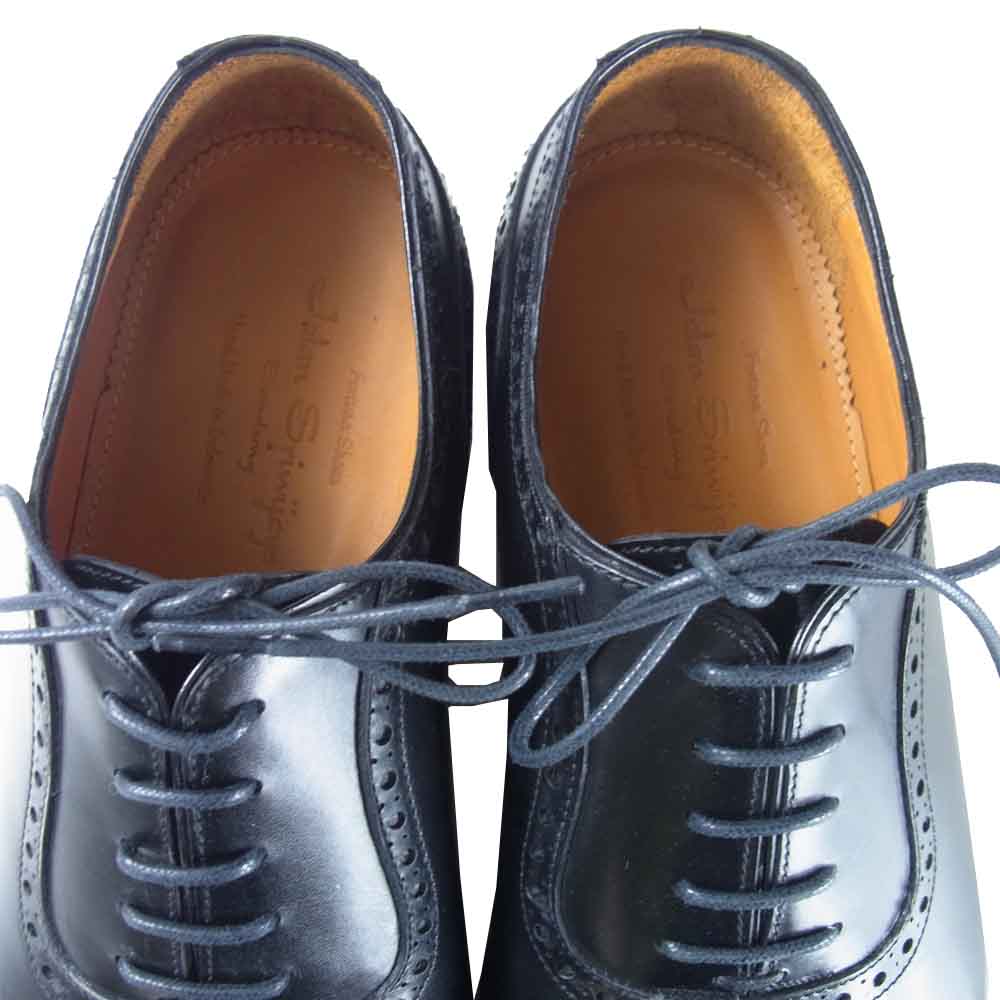 JALAN SRIWIJAYA ジャランスリウァヤ 98441 セミブローグ シューズ DAINITE SOLE ダイナイトソール カーフレザー BlackCalf 5.5【極上美品】【中古】
