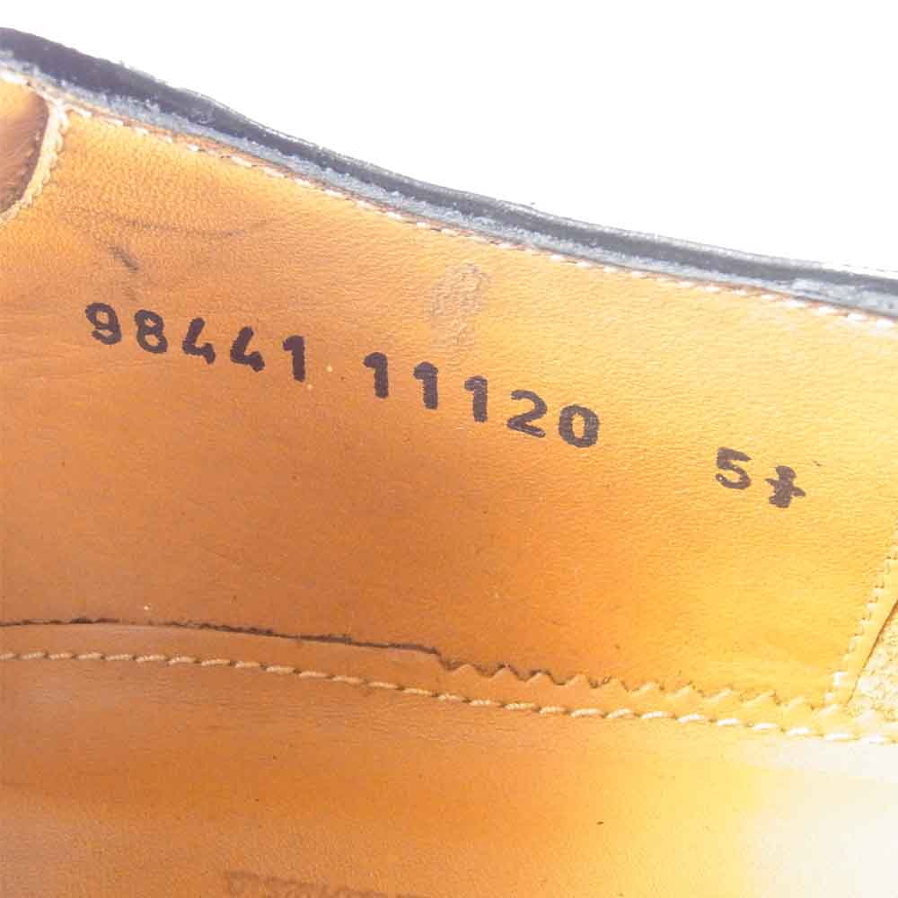 JALAN SRIWIJAYA ジャランスリウァヤ 98441 セミブローグ シューズ DAINITE SOLE ダイナイトソール カーフレザー BlackCalf 5.5【極上美品】【中古】