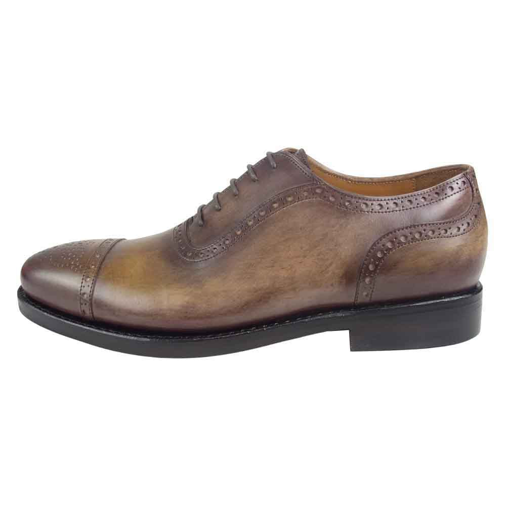 JALAN SRIWIJAYA ジャランスリウァヤ 98441 セミブローグ シューズ DAINITE SOLE ダイナイトソール カーフレザー UK7 コーヒー ブラウン系 7【極上美品】【中古】