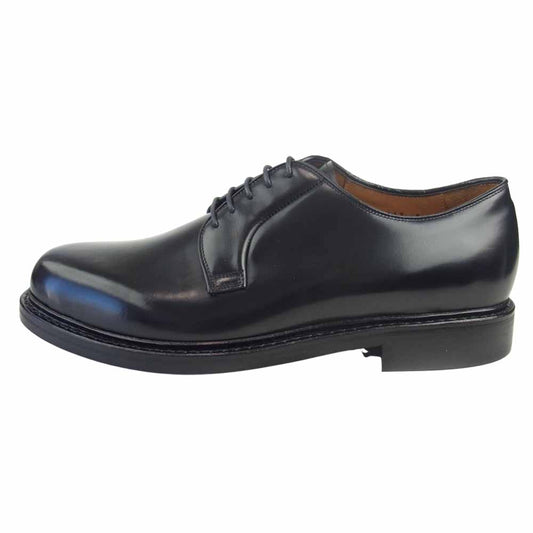 JALAN SRIWIJAYA ジャランスリウァヤ 98348 ハイシャイン レザー プレーントゥ シューズ DAINITE SOLE ダイナイトソール ブラック系 8【極上美品】【中古】