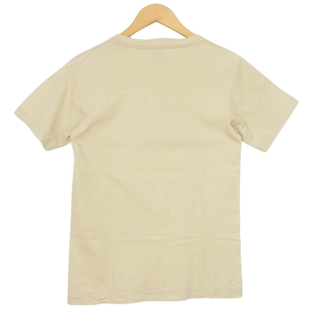 STUSSY ステューシー U.S.A フロントロゴ Tシャツ ベージュ系 S【中古】