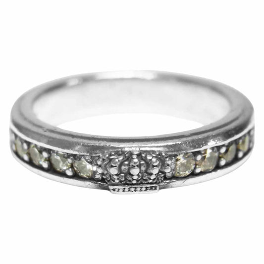 Justin Davis ジャスティンデイビス SRJ417 LOVABLE リング シルバー系 7号程度【中古】