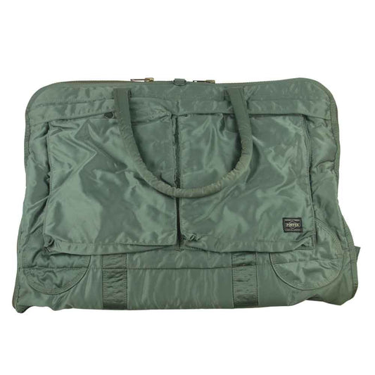 PORTER ポーター TANKER タンカー ガーメント ケース ビジネス バッグ カーキ系【中古】