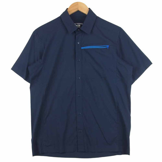 ARC'TERYX アークテリクス ポリエステル 半袖 シャツ タイ製 ダークネイビー系 S【中古】