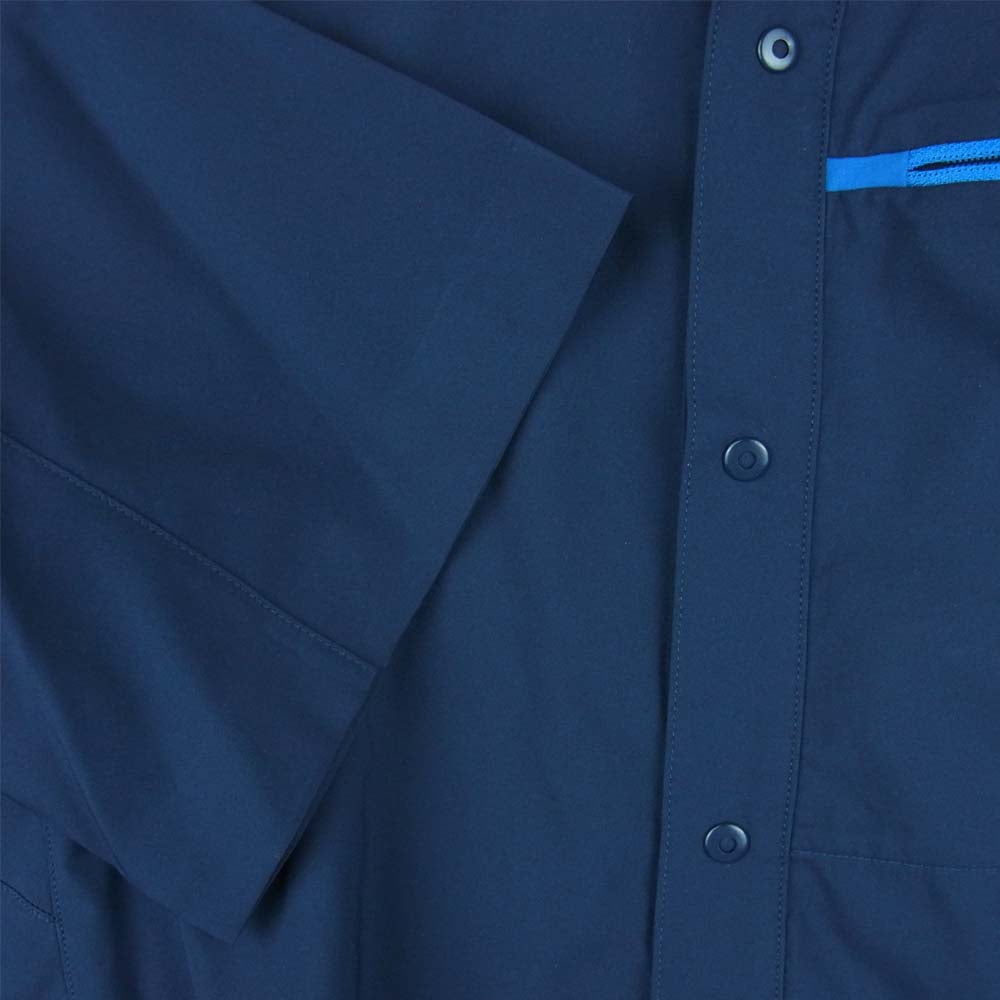 ARC'TERYX アークテリクス ポリエステル 半袖 シャツ タイ製 ダークネイビー系 S【中古】
