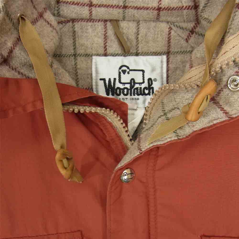 WOOLRICH ウールリッチ 6106 60/40 ロクヨン クロス 裏地ウール マウンテン パーカー レッド系 S【中古】