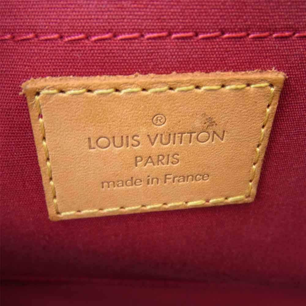 LOUIS VUITTON ルイ・ヴィトン  M93507 ローズウッド アヴェニュー モノグラム ヴェルニ ハンドバッグ レッド系【中古】
