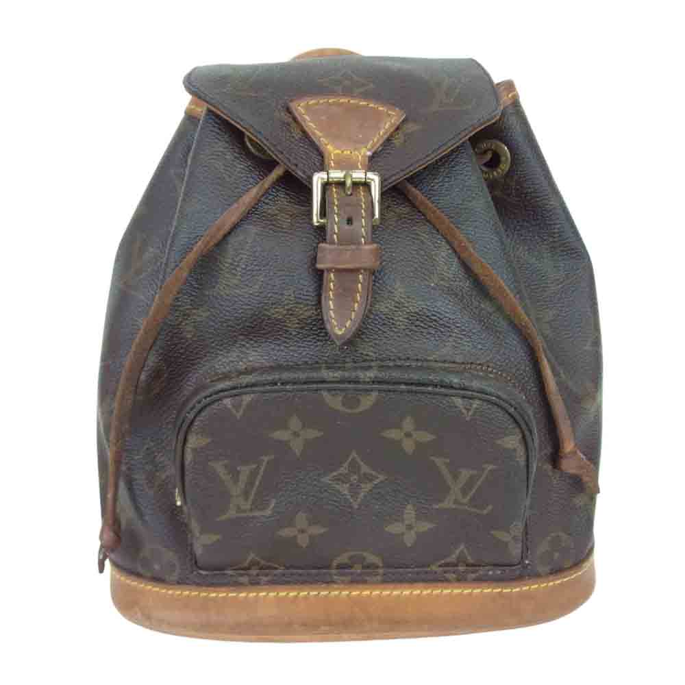 LOUIS VUITTON ルイ・ヴィトン M51137  モノグラム モンスリ ミニ バックパック ブラウン系【中古】