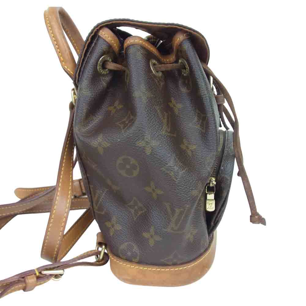 LOUIS VUITTON ルイ・ヴィトン M51137  モノグラム モンスリ ミニ バックパック ブラウン系【中古】