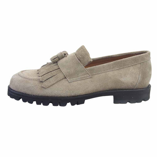 BAL バル 21SS TOMO&CO COMMAND SOLE TASSELE LOAFER コマンド ソール タッセル ローファー グレージュ系 26【美品】【中古】
