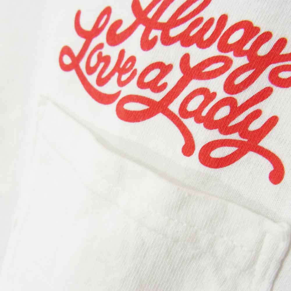 ベドウィン & ザ ハートブレイカーズ 16SB2604 S/S C-NECK POCKET T MARY ポケット ホワイト系 2【新古品】【未使用】【中古】