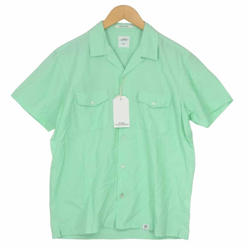 ベドウィン & ザ ハートブレイカーズ 16SB1504 S/S OG OPEN COLLAR SHIRT ROGERS オープンカラー ライトグリーン系 1【新古品】【未使用】【中古】