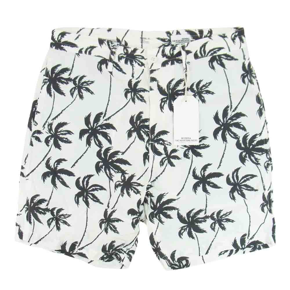 ベドウィン & ザ ハートブレイカーズ 16SB4446 4/L OG ALOHA SHORT PANTS 総柄 ショーツ ホワイト系 2【新古品】【未使用】【中古】