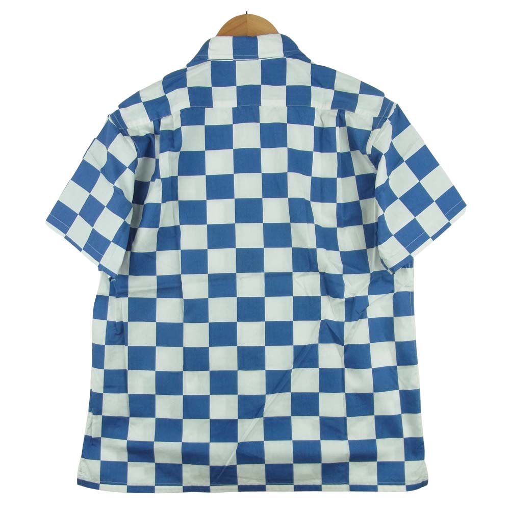 ベドウィン & ザ ハートブレイカーズ 18SB1586 BD CHECKER SHIRT TAYLOR チェッカー柄 半袖 シャツ ブルー系 2【新古品】【未使用】【中古】