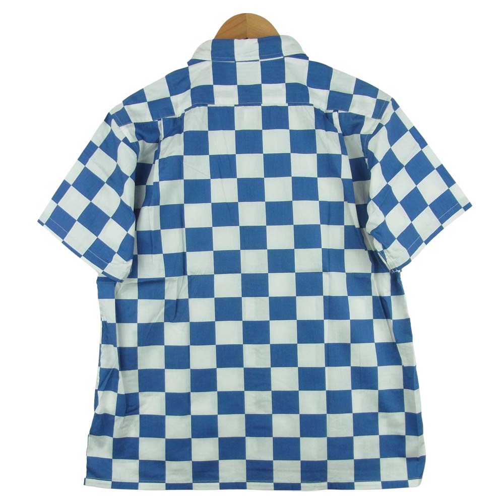 ベドウィン & ザ ハートブレイカーズ 18SB1586 BD CHECKER SHIRT TAYLOR チェッカー柄 半袖 シャツ ブルー系 ホワイト系 3【新古品】【未使用】【中古】