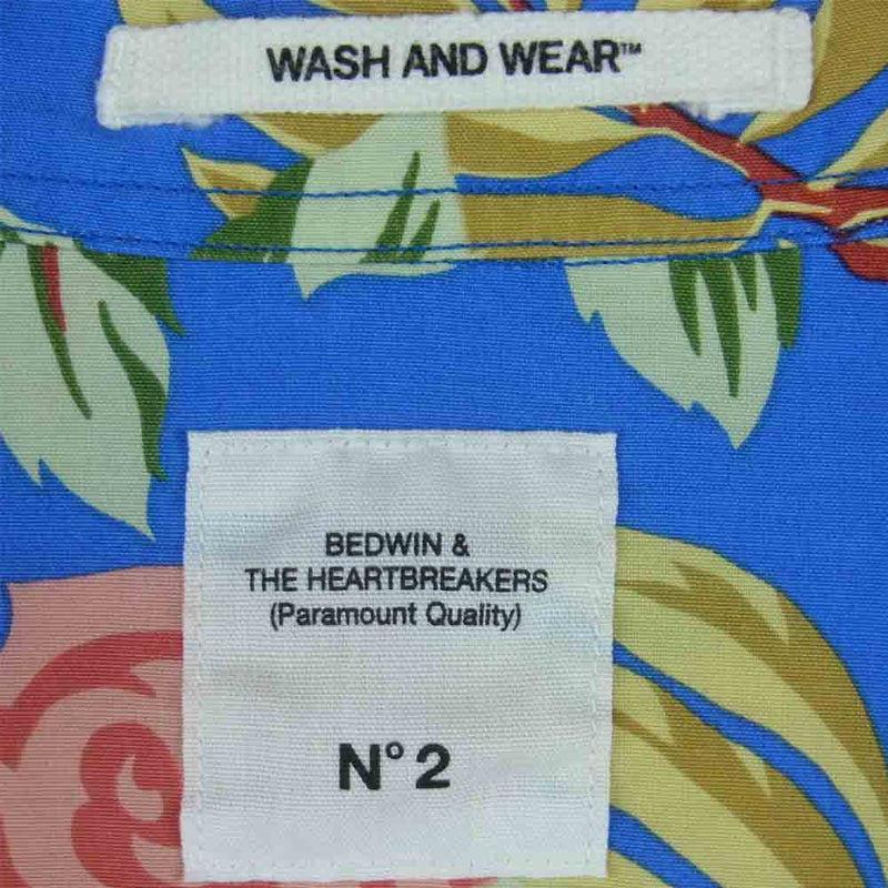 ベドウィン & ザ ハートブレイカーズ 17SB1540 S/S OG ALOHA OPEN SHIRT FD ROGERS アロハ 半袖 シャツ ライトブルー系 2【新古品】【未使用】【中古】