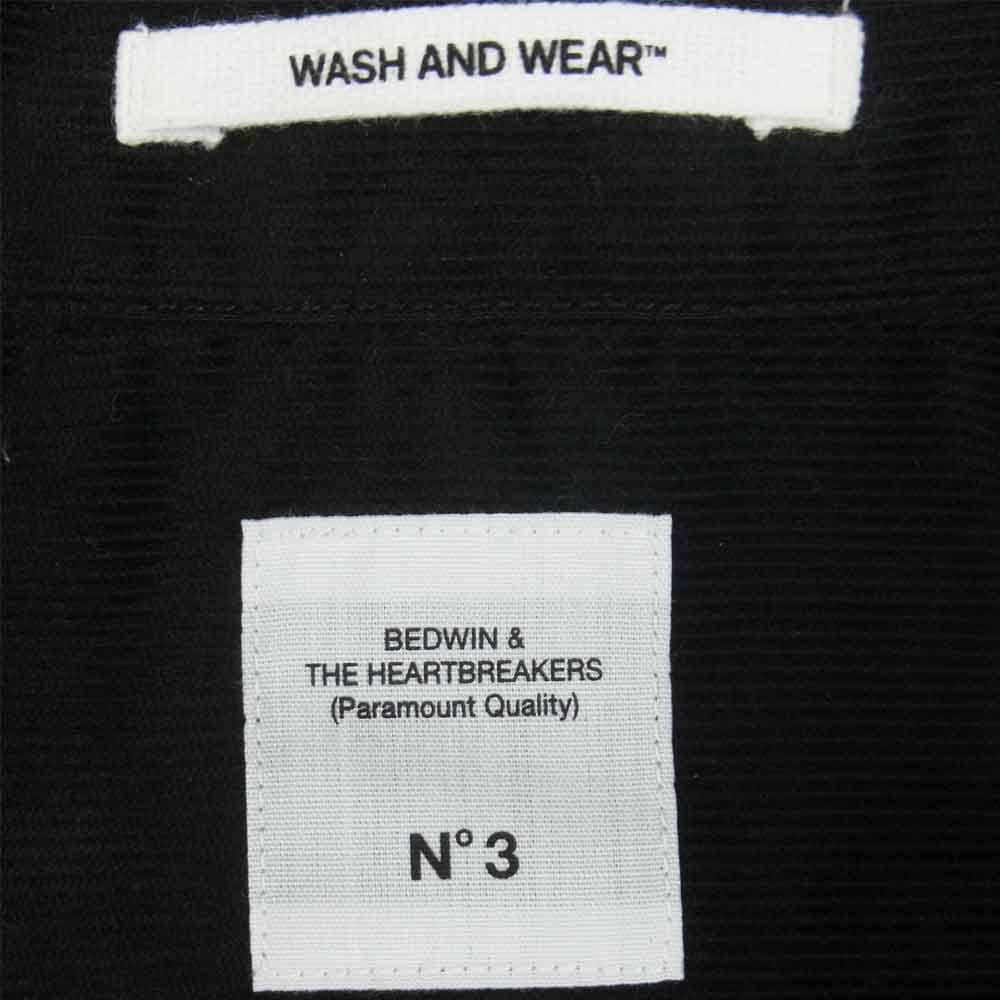 ベドウィン & ザ ハートブレイカーズ 19SB1617 S/S TC TWILL WORK SHIRT BOB ワーク 半袖 シャツ ブラック系 3【新古品】【未使用】【中古】