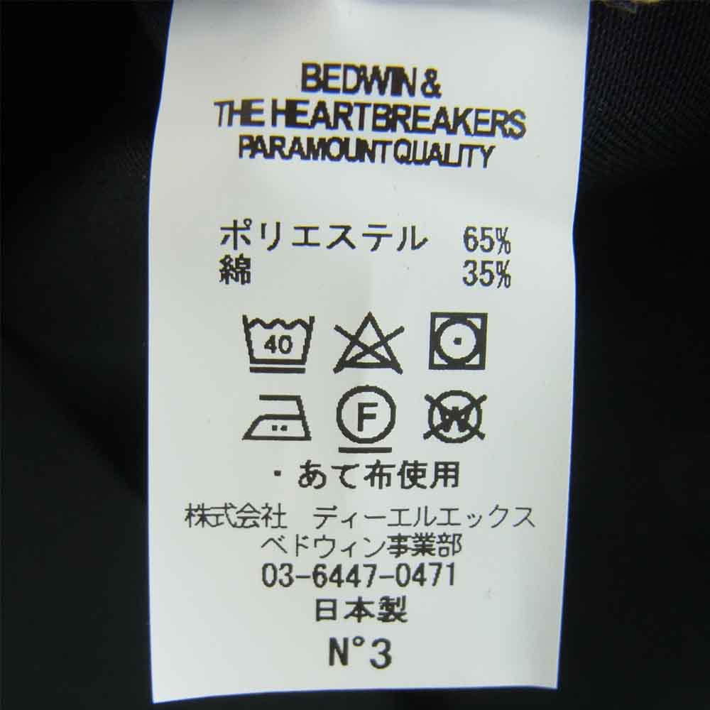 ベドウィン & ザ ハートブレイカーズ 19SB1617 S/S TC TWILL WORK SHIRT BOB ワーク 半袖 シャツ ブラック系 3【新古品】【未使用】【中古】