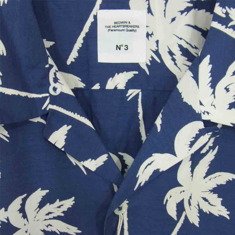 ベドウィン & ザ ハートブレイカーズ 16SB1505 OG ALOHA OPEN COLLAR SHIRT ROGERS アロハ ネイビー系 3【新古品】【未使用】【中古】