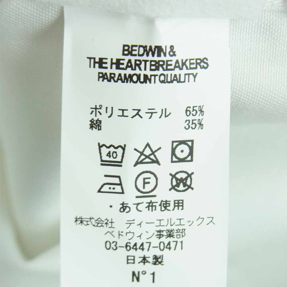 ベドウィン & ザ ハートブレイカーズ 19SB1617 S/S TC TWILL WORK SHIRT BOB ワーク 半袖 シャツ ホワイト系 1【新古品】【未使用】【中古】