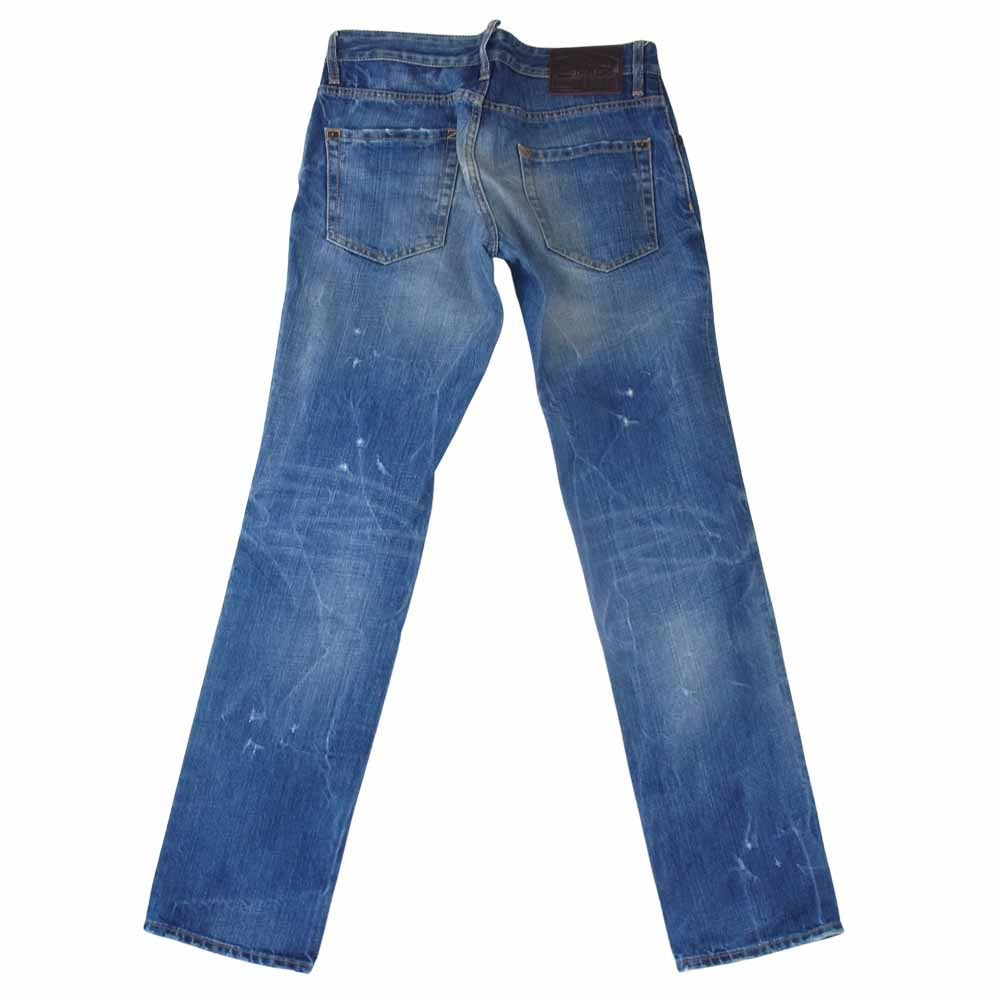 DSQUARED2 ディースクエアード S74LA0348 国内正規品 ダメージ加工 デニムパンツ インディゴブルー系 44【中古】