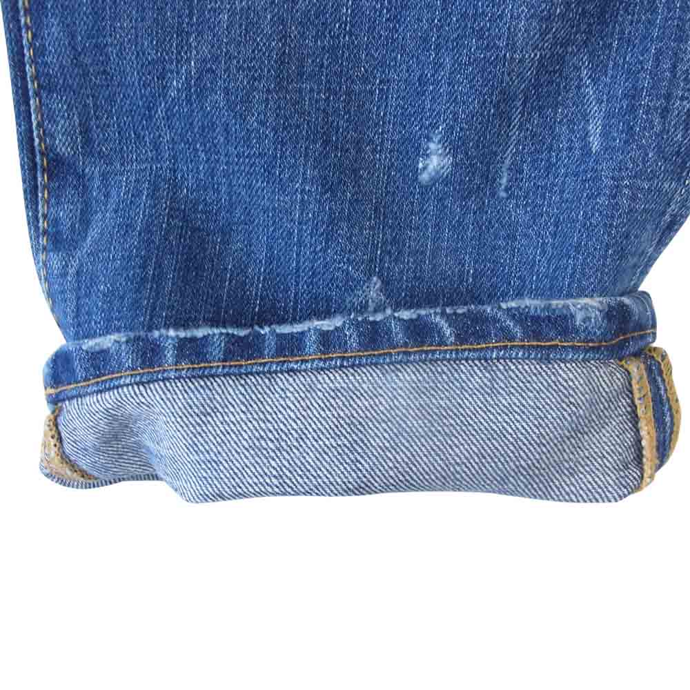 DSQUARED2 ディースクエアード S74LA0348 国内正規品 ダメージ加工 デニムパンツ インディゴブルー系 44【中古】