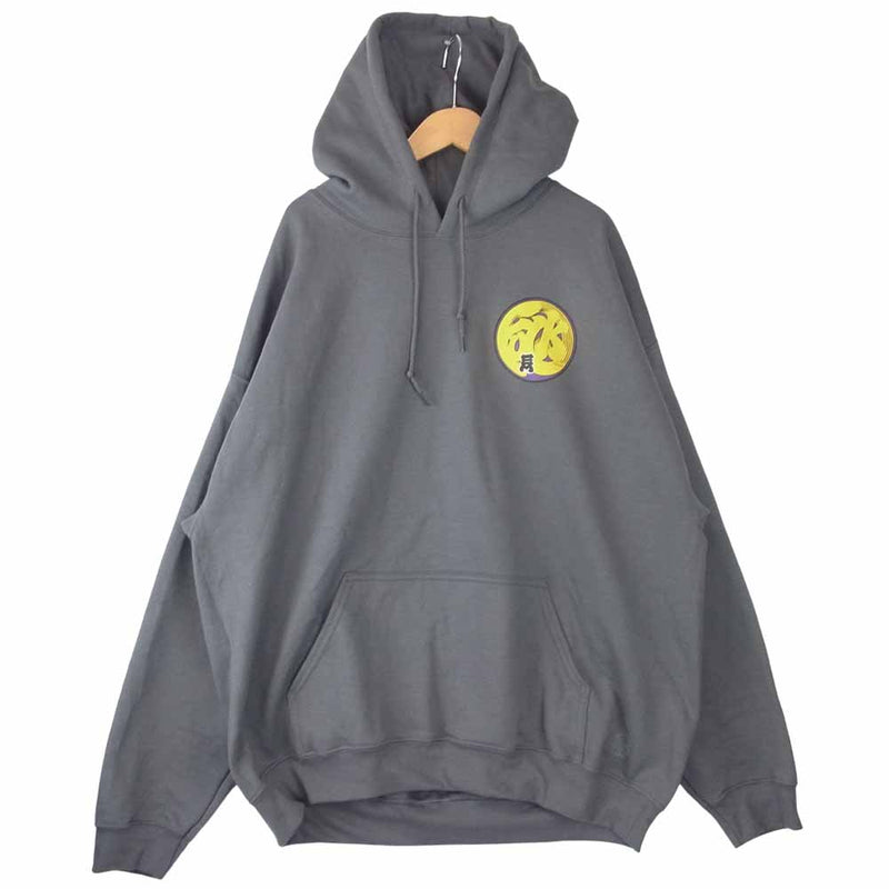 ザ ウルフイン シープズ クロージング FUCK EM Pullover Hoodie  プルオーバー フーディ グレー系 XL【美品】【中古】