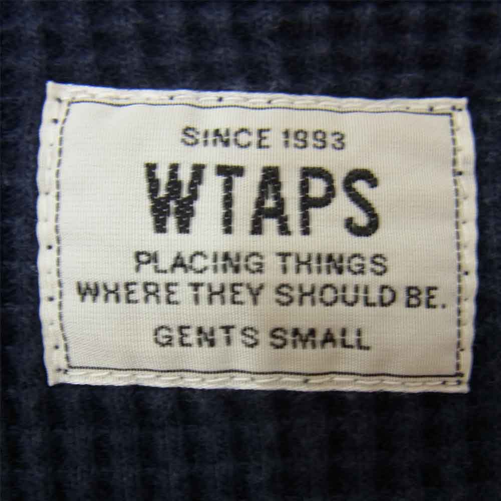 WTAPS ダブルタップス 152atdt-csm09 WAFFLE LS 01 TEE 長袖Tシャツ ネイビー系 S【中古】