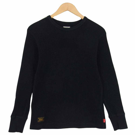 WTAPS ダブルタップス 152ATDT-CSM09 ワッフル ロング Tシャツ WAFFLE LS 01 ブラック系 01【中古】