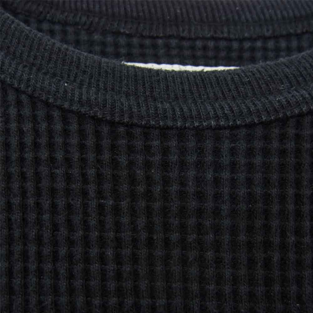 WTAPS ダブルタップス 152ATDT-CSM09 ワッフル ロング Tシャツ WAFFLE LS 01 ブラック系 01【中古】
