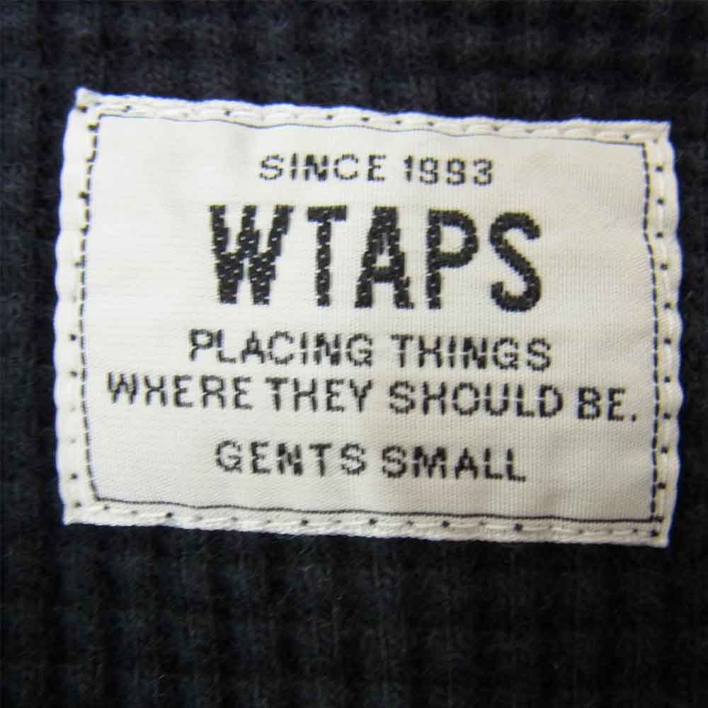 WTAPS ダブルタップス 152ATDT-CSM09 ワッフル ロング Tシャツ WAFFLE LS 01 ブラック系 01【中古】