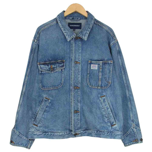 DESCENDANT ディセンダント 202BRDS-JKM02 RANCH DENIM JACKET INDIGO ランチ デニム ジャケット インディゴブルー系 3【美品】【中古】