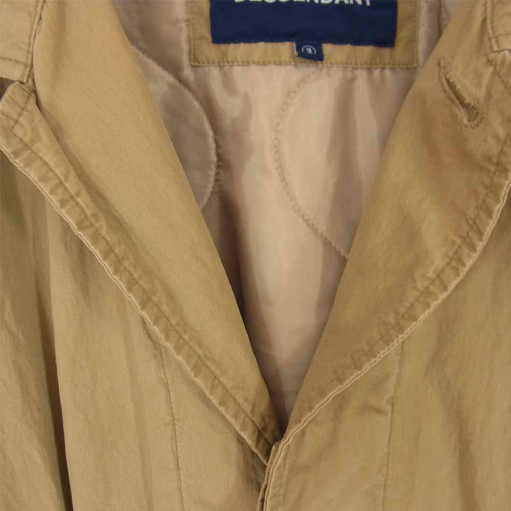 DESCENDANT ディセンダント CRICKET WEATHER JACKET クリケット ウェザー ベージュ系 3【中古】