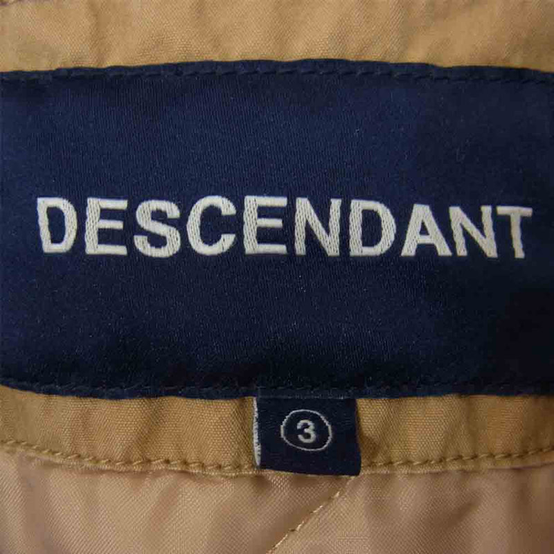 DESCENDANT ディセンダント CRICKET WEATHER JACKET クリケット ウェザー ベージュ系 3【中古】