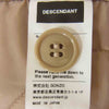 DESCENDANT ディセンダント CRICKET WEATHER JACKET クリケット ウェザー ベージュ系 3【中古】