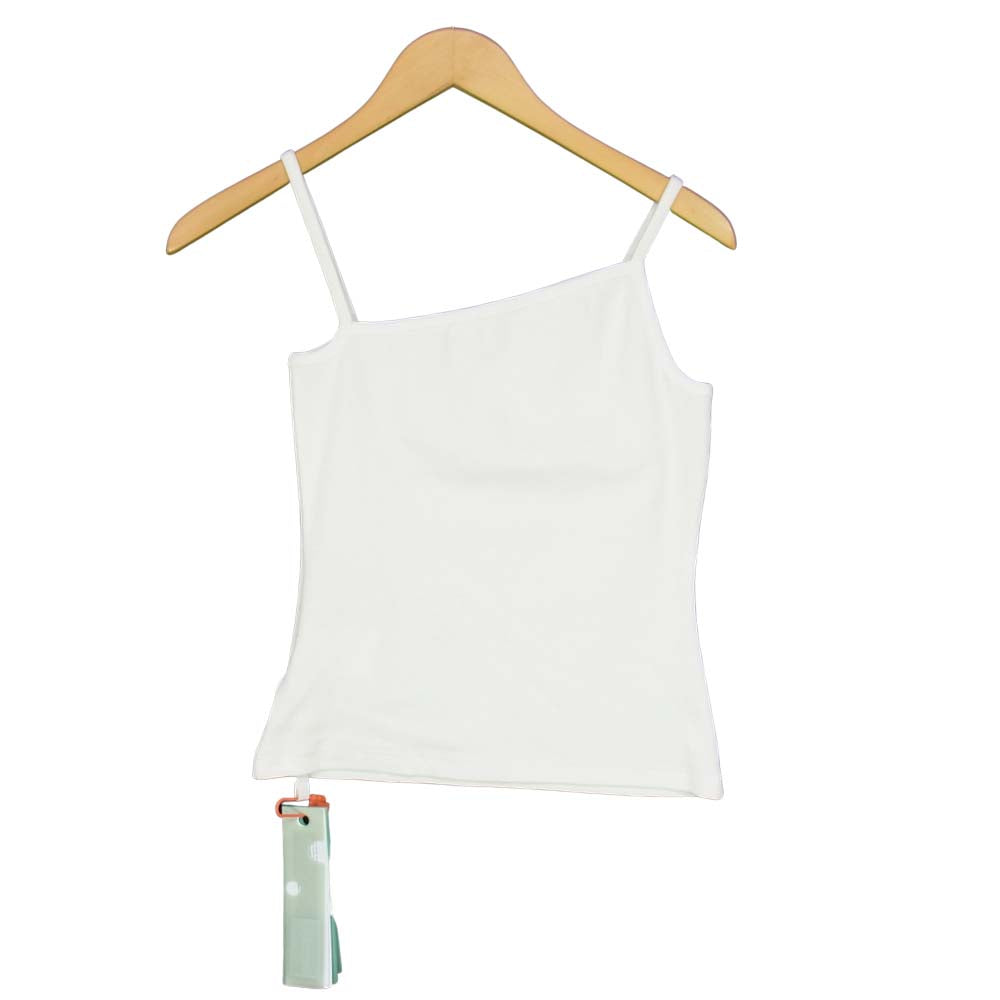 OFF-WHITE オフホワイト BASIC RIBBED TOP レディース リブ タンクトップ ホワイト ホワイト系 40【極上美品】【中古】