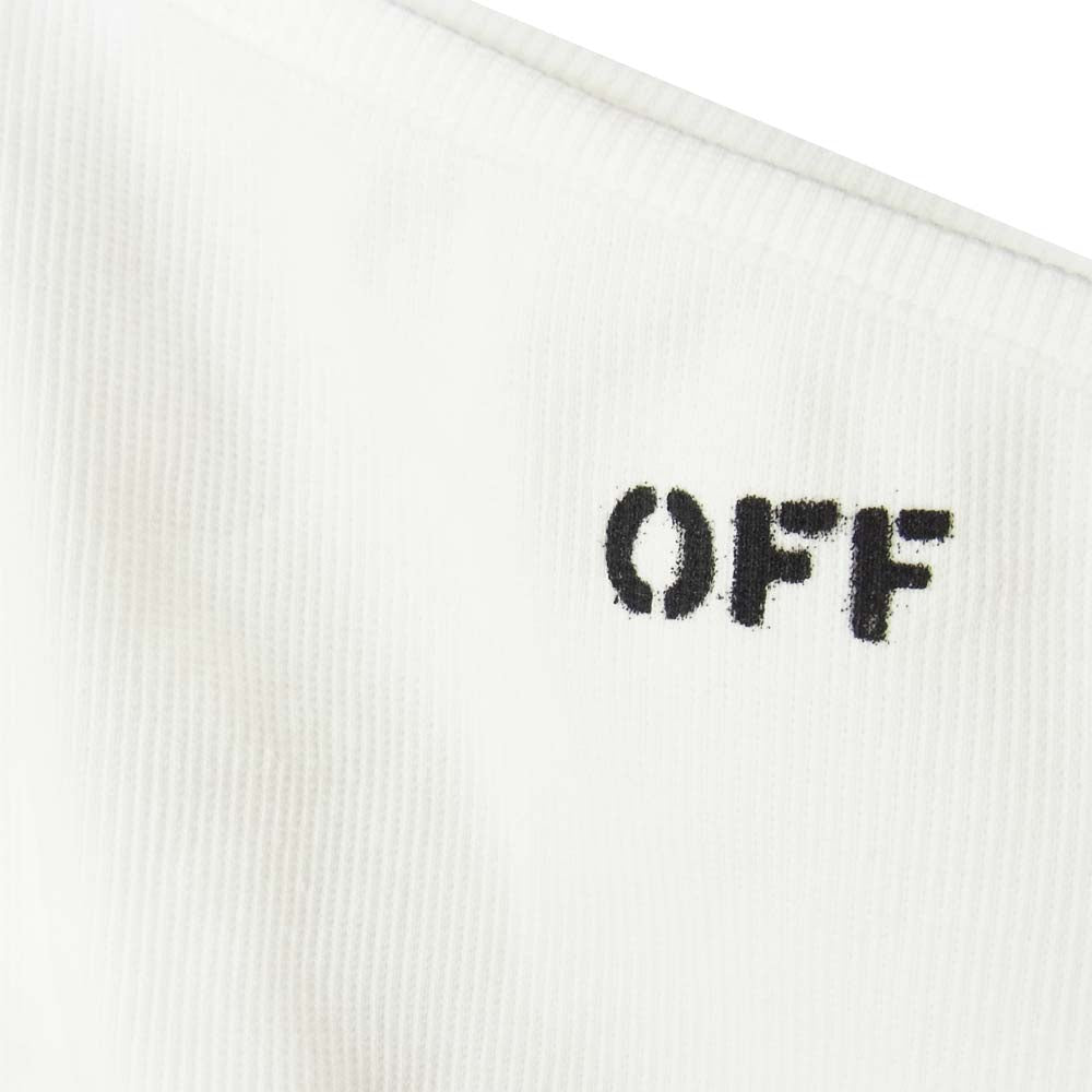 OFF-WHITE オフホワイト BASIC RIBBED TOP レディース リブ タンクトップ ホワイト ホワイト系 40【極上美品】【中古】