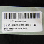 OFF-WHITE オフホワイト BASIC RIBBED TOP レディース リブ タンクトップ ブラック ブラック系 40【新古品】【未使用】【中古】