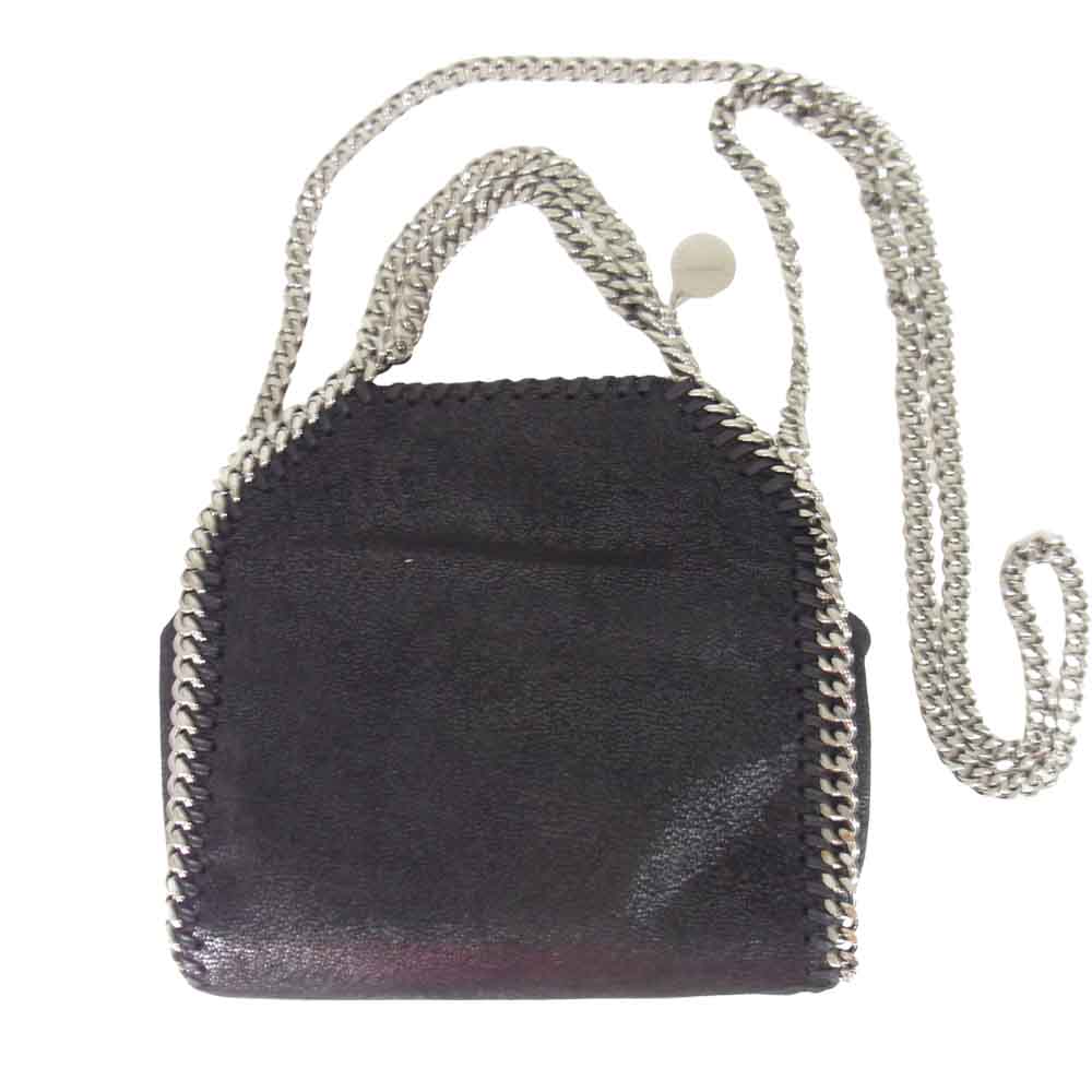 Stella McCartney ステラマッカートニー 391698 タイニー ファラベラ チェーン ショルダー バッグ ブラック系【中古】