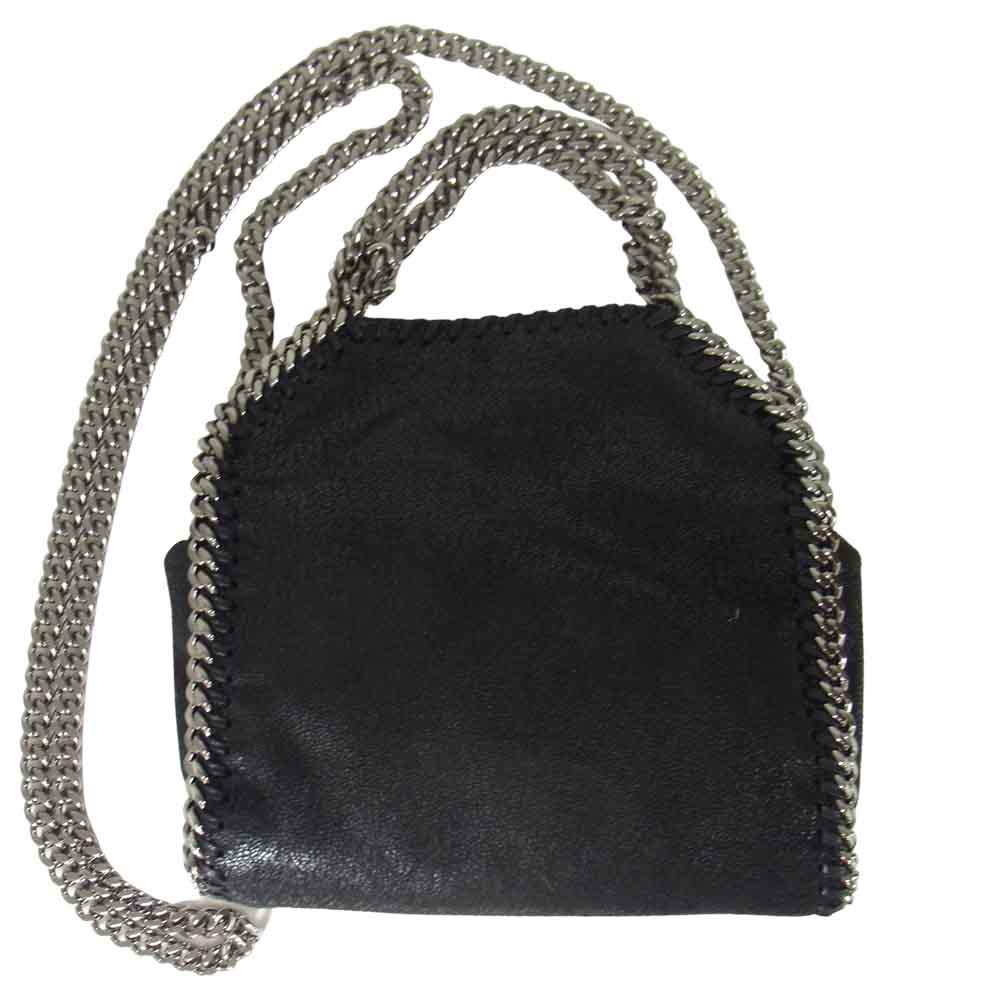 Stella McCartney ステラマッカートニー 391698 タイニー ファラベラ チェーン ショルダー バッグ ブラック系【中古】