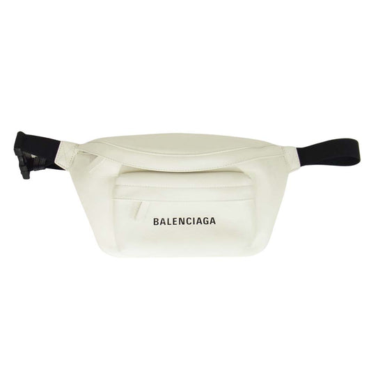 BALENCIAGA バレンシアガ 552375 EVERYDAY BELT PACK エブリデイ ベルト パック ボディ バッグ ホワイト系【美品】【中古】