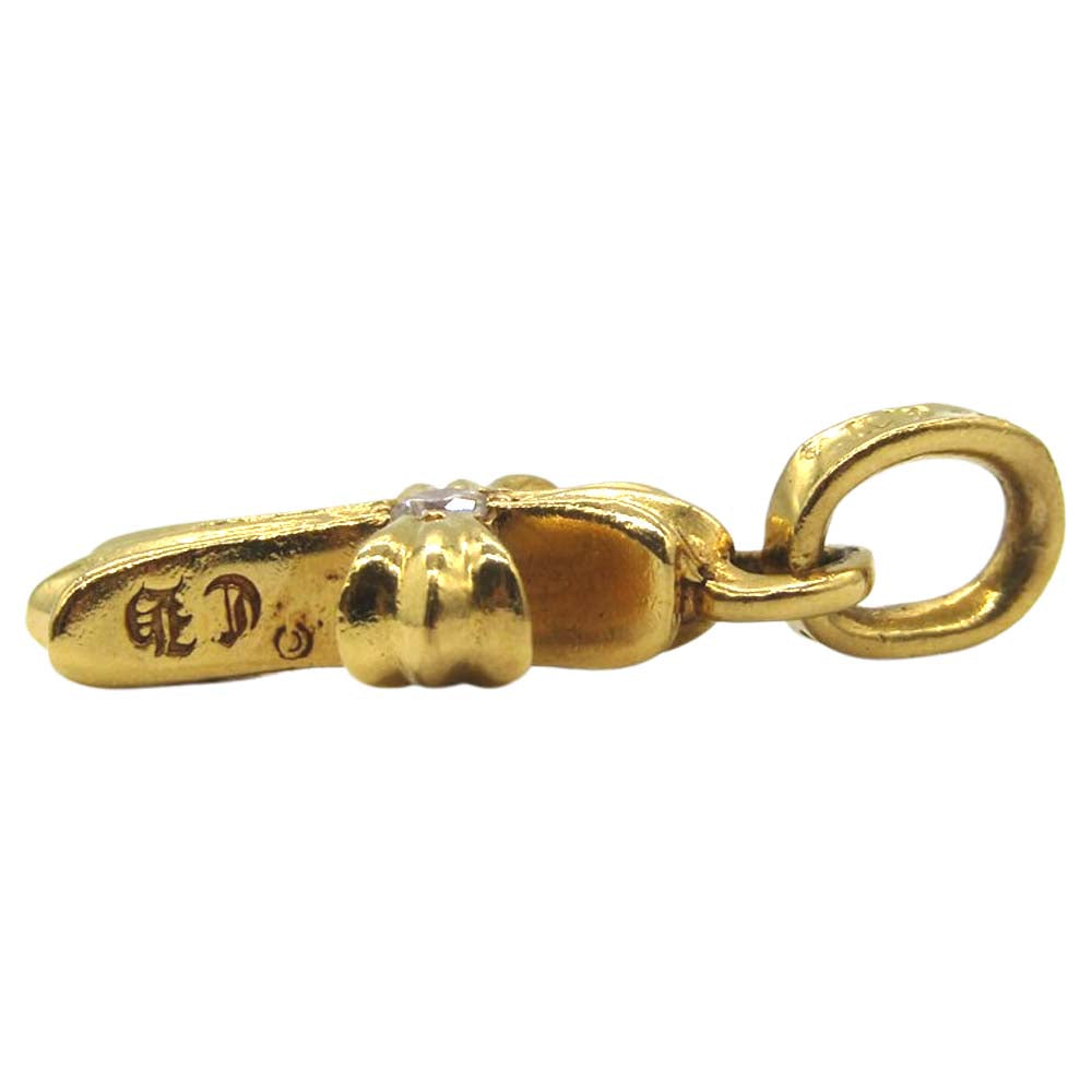 CHROME HEARTS クロムハーツ（原本有） 22K CHERM BBYFAT DIA ベイビーファット チャーム 両面ダイヤ ゴールド系【中古】