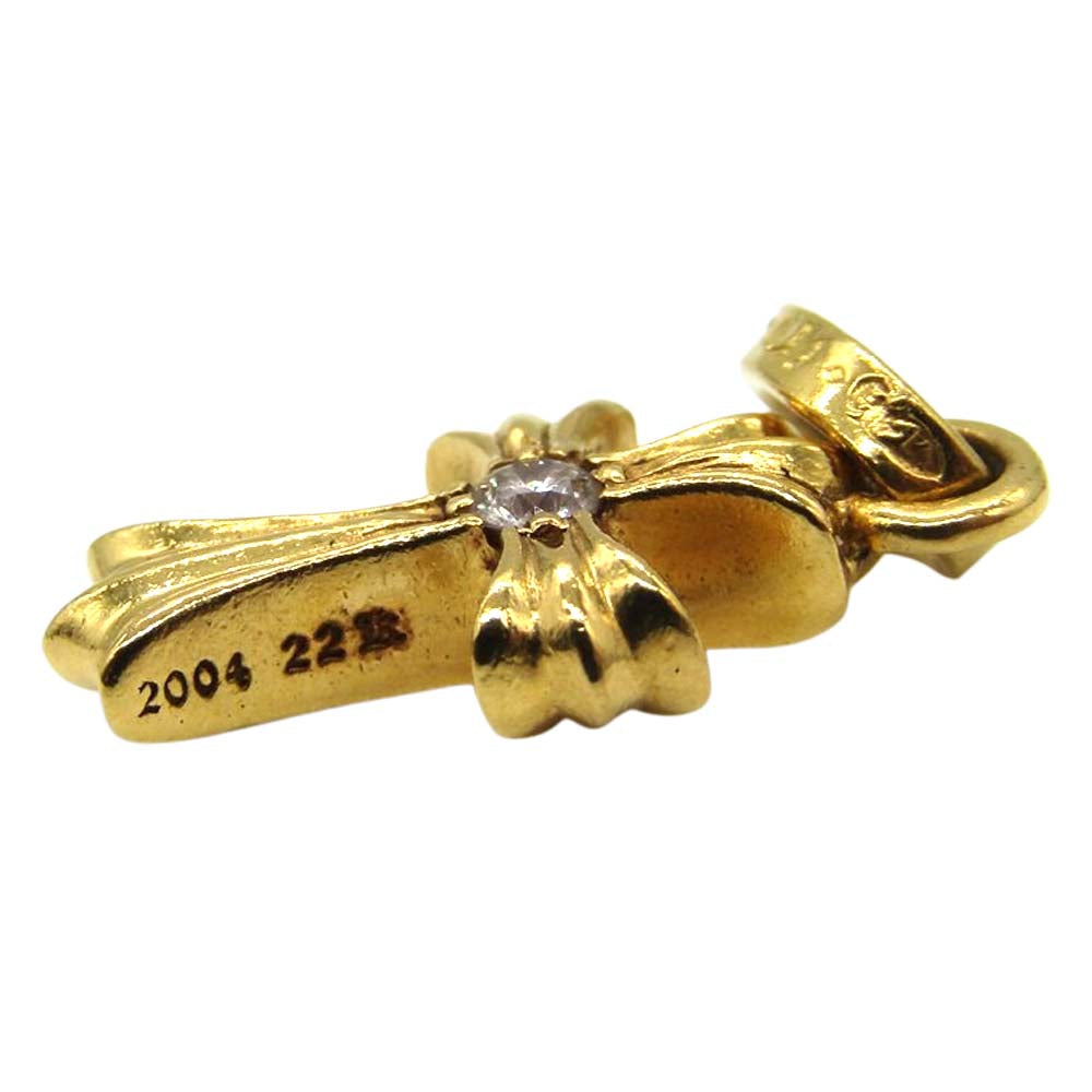 CHROME HEARTS クロムハーツ（原本有） 22K CHERM BBYFAT DIA ベイビーファット チャーム 両面ダイヤ ゴールド系【中古】