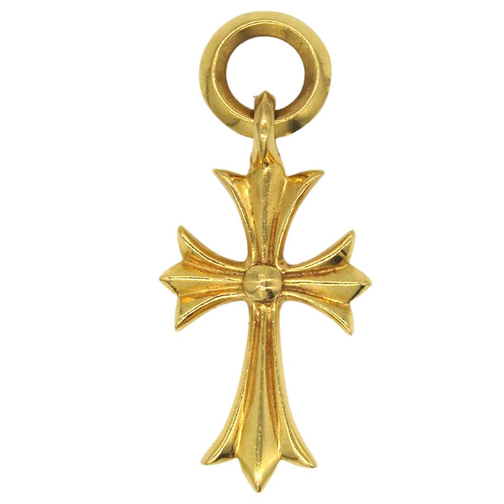 CHROME HEARTS クロムハーツ（原本有） 22K TINY CH CROSS タイニー CHクロス チャーム ゴールド系【中古】