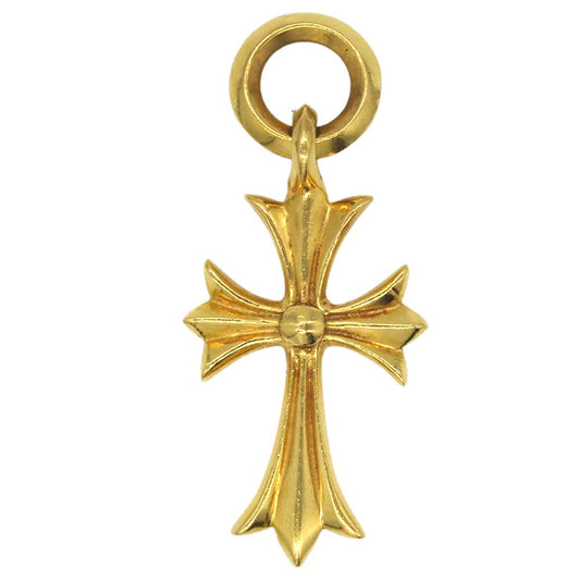 CHROME HEARTS クロムハーツ（原本有） 22K TINY CH CROSS タイニー CHクロス チャーム ゴールド系【中古】