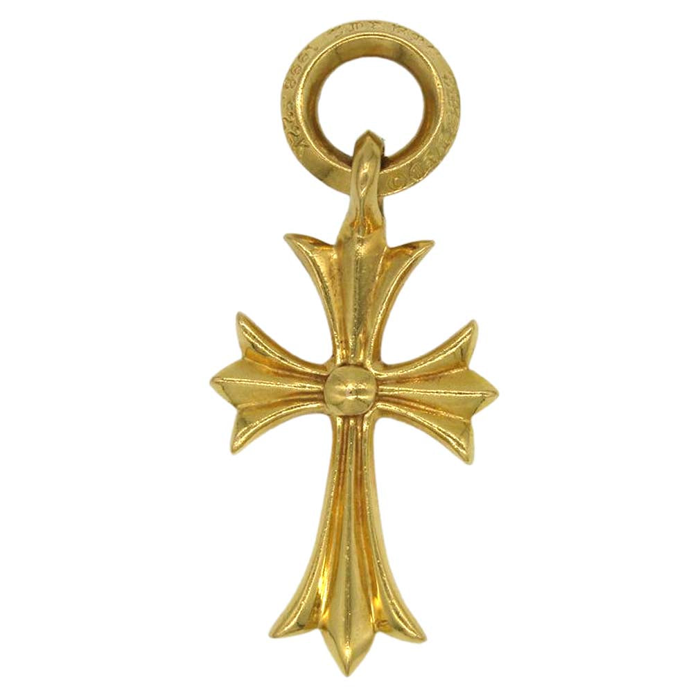 CHROME HEARTS クロムハーツ（原本有） 22K TINY CH CROSS タイニー CHクロス チャーム ゴールド系【中古】