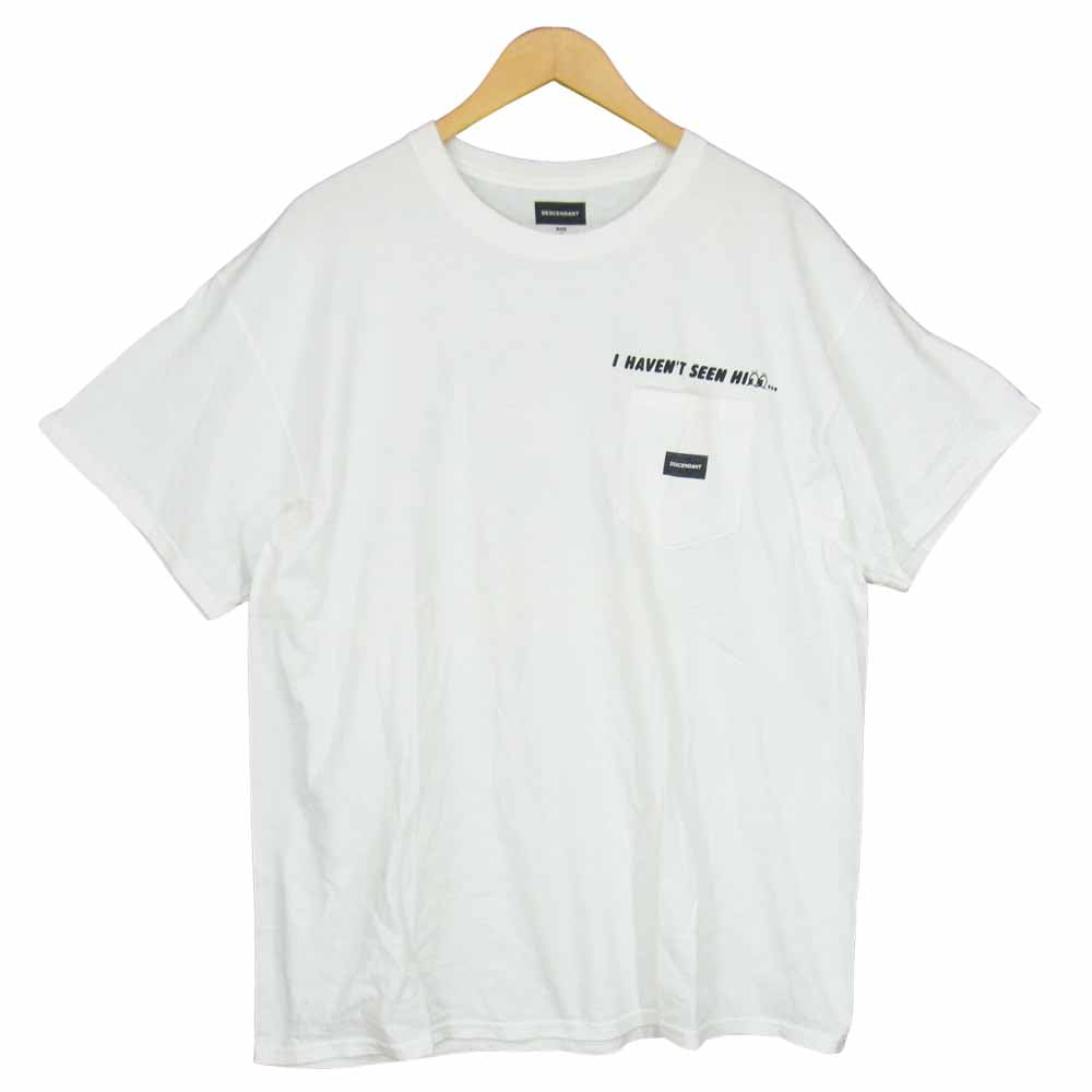 DESCENDANT ディセンダント fortune pocket Tee ポケット ホワイト系 4【中古】