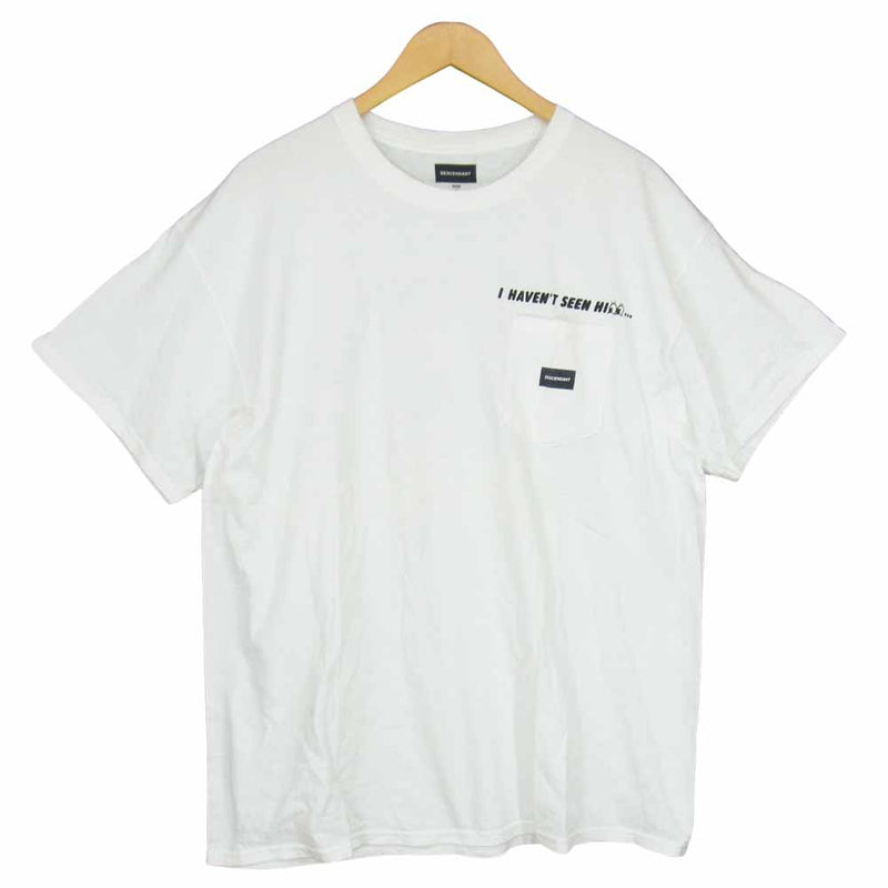 DESCENDANT ディセンダント fortune pocket Tee ポケット ホワイト系 4【中古】