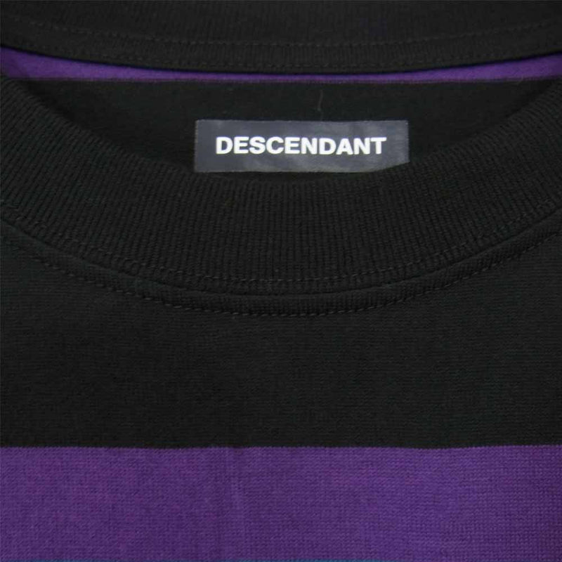 DESCENDANT ディセンダント BORDER TEE ボーダー ブラック系 2【中古】